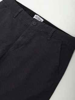 Calças slim fit cinza escuro