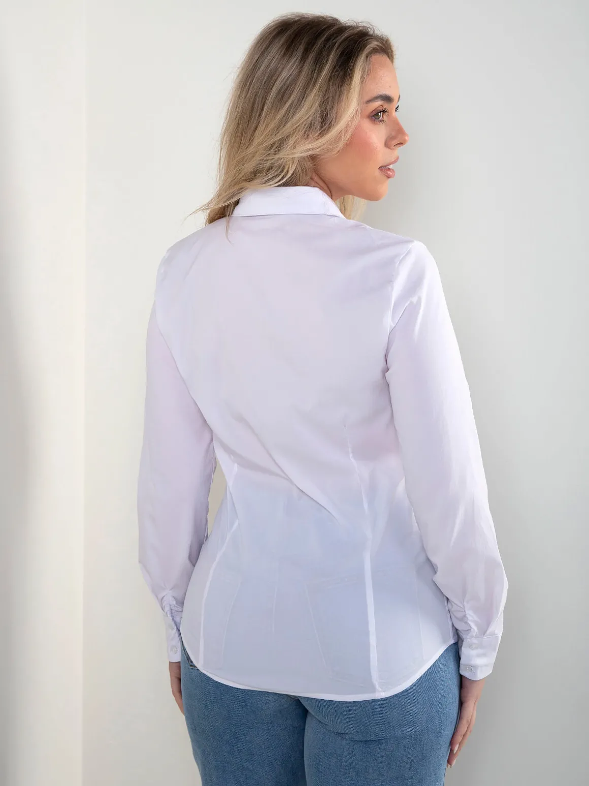 Camisa branca manga comprida