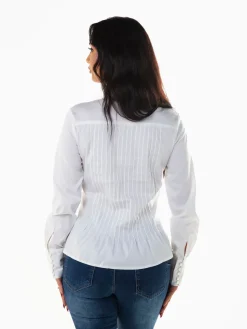 Camisa cintada manga comprida