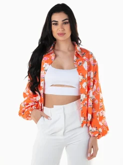 Camisa com estampado floral