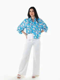 Camisa com estampado floral