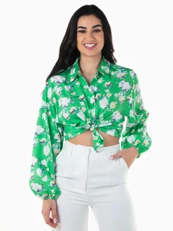 Camisa com estampado floral