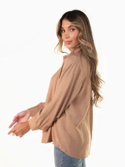 Camisa crepe fluída