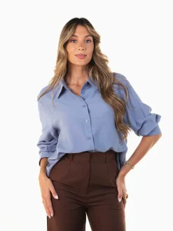 Camisa crepe fluída