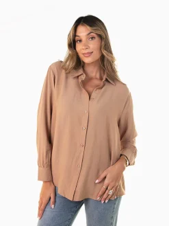 Camisa crepe fluída