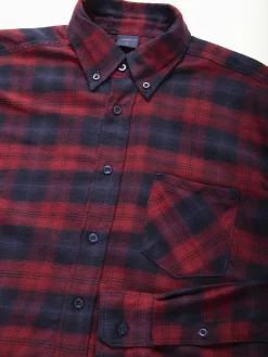 Camisa flanela xadrez com bolso