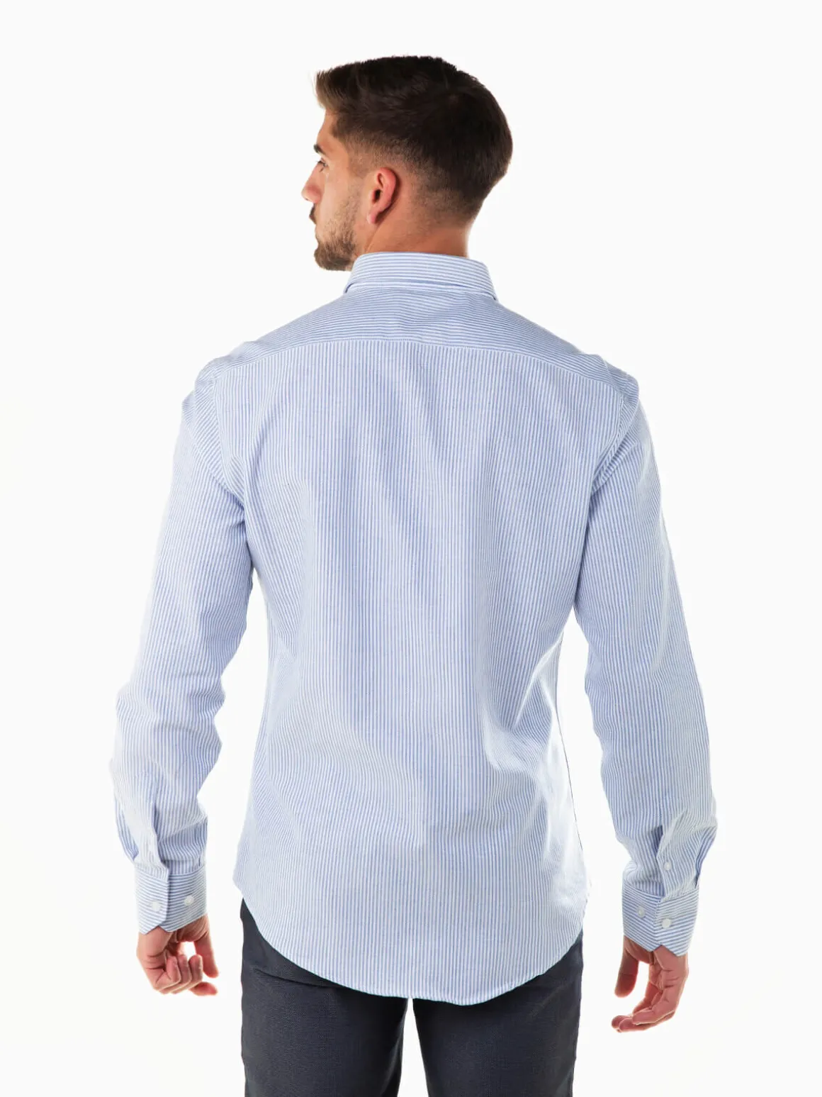 Camisa às riscas com símbolo