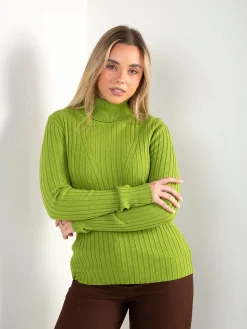 Camisola canela fina gola alta