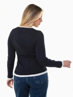 Camisola com detalhe em contraste