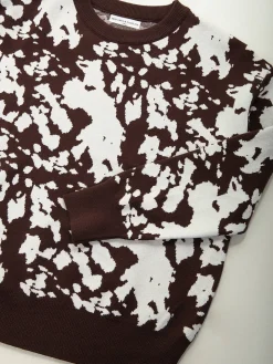 Camisola de malha animal print