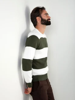 Camisola de malha color block