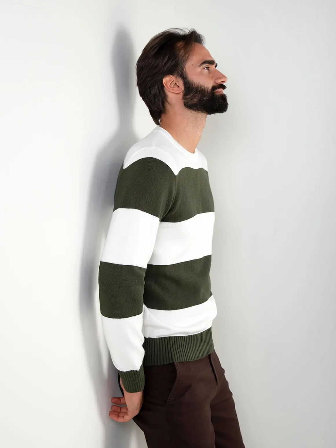 Camisola de malha color block