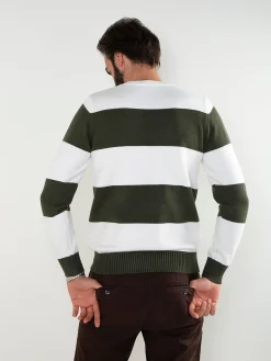 Camisola de malha color block