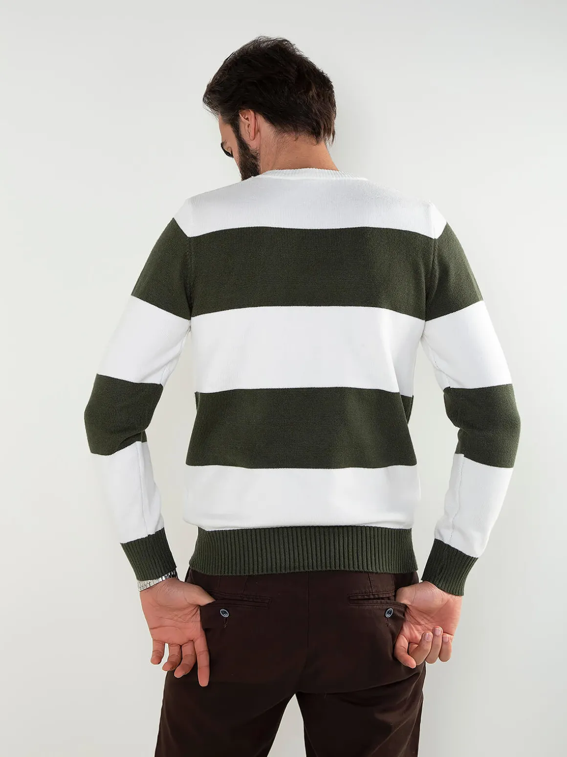 Camisola de malha color block