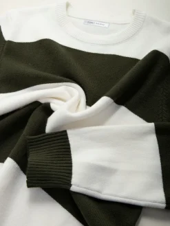 Camisola de malha color block