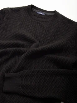 Camisola de malha texturizada