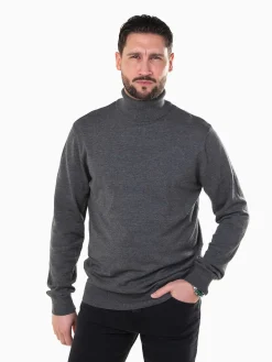 Camisola gola alta malha fina