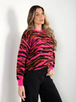 Camisola malha animal print
