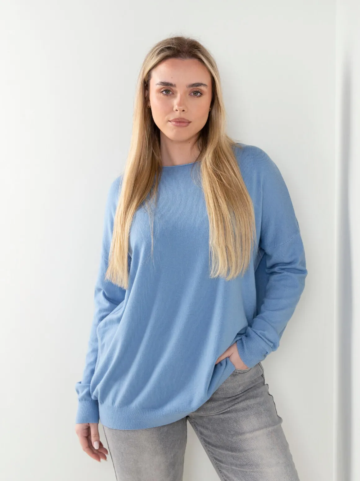 Camisola malha com acabamento rolling