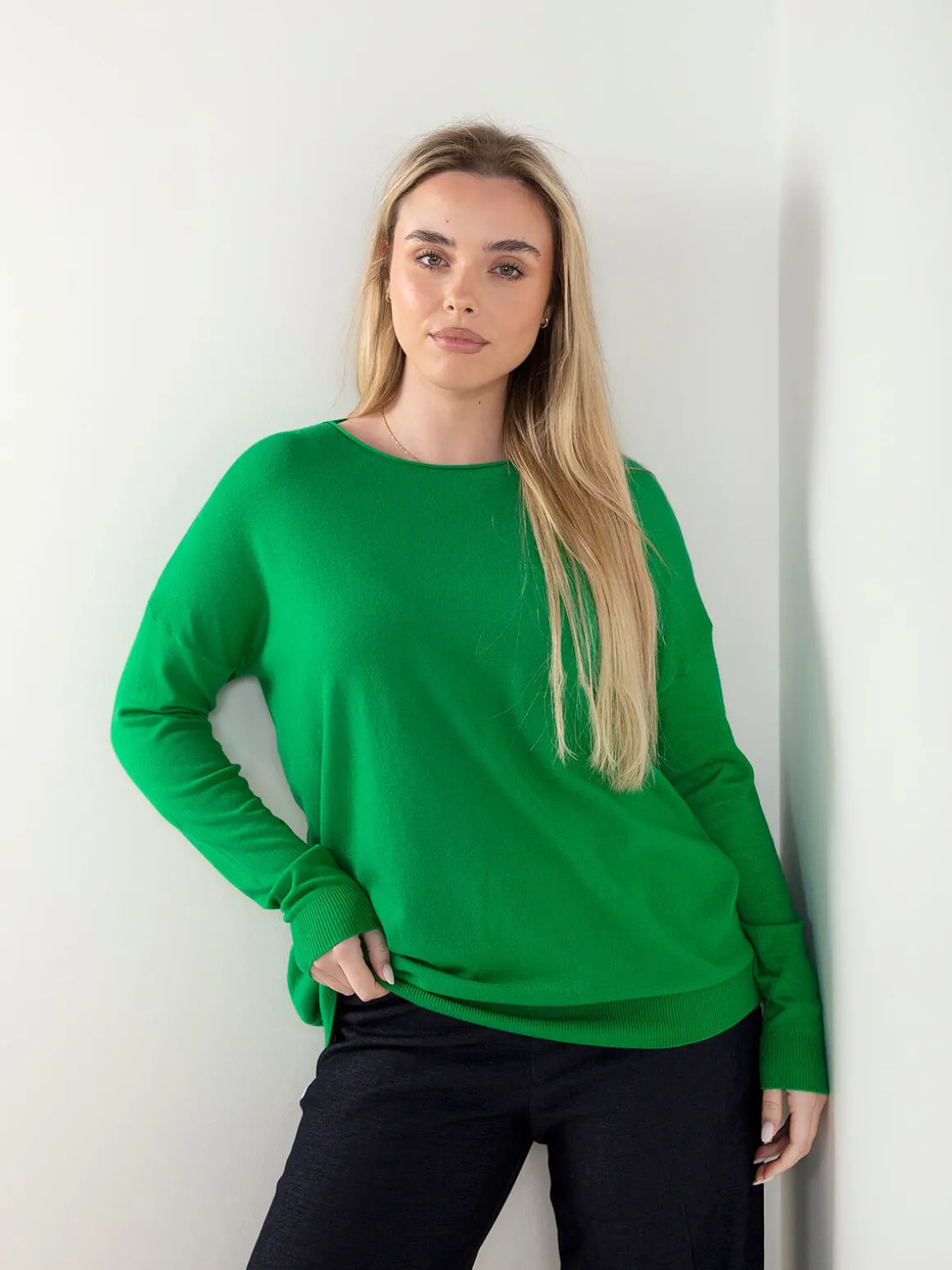 Camisola malha com acabamento rolling