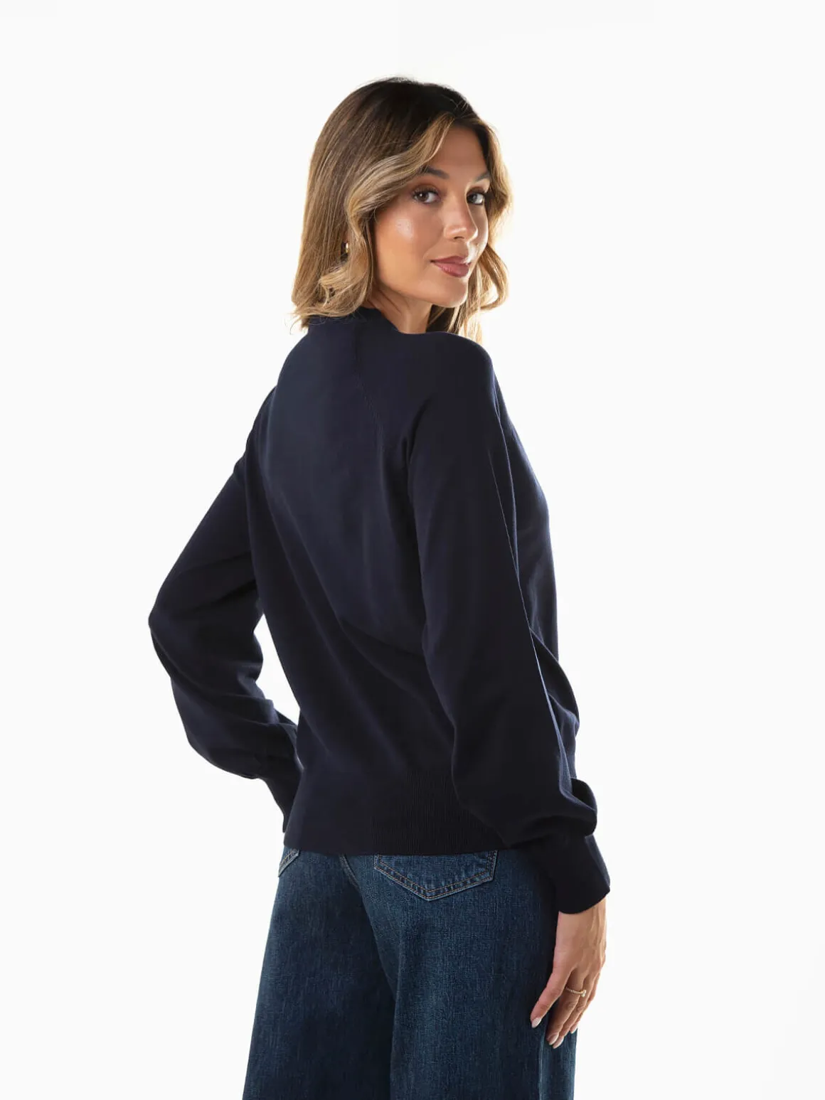 Camisola malha com botões decorativos