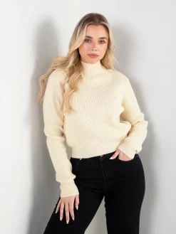 Camisola malha com botões no ombro