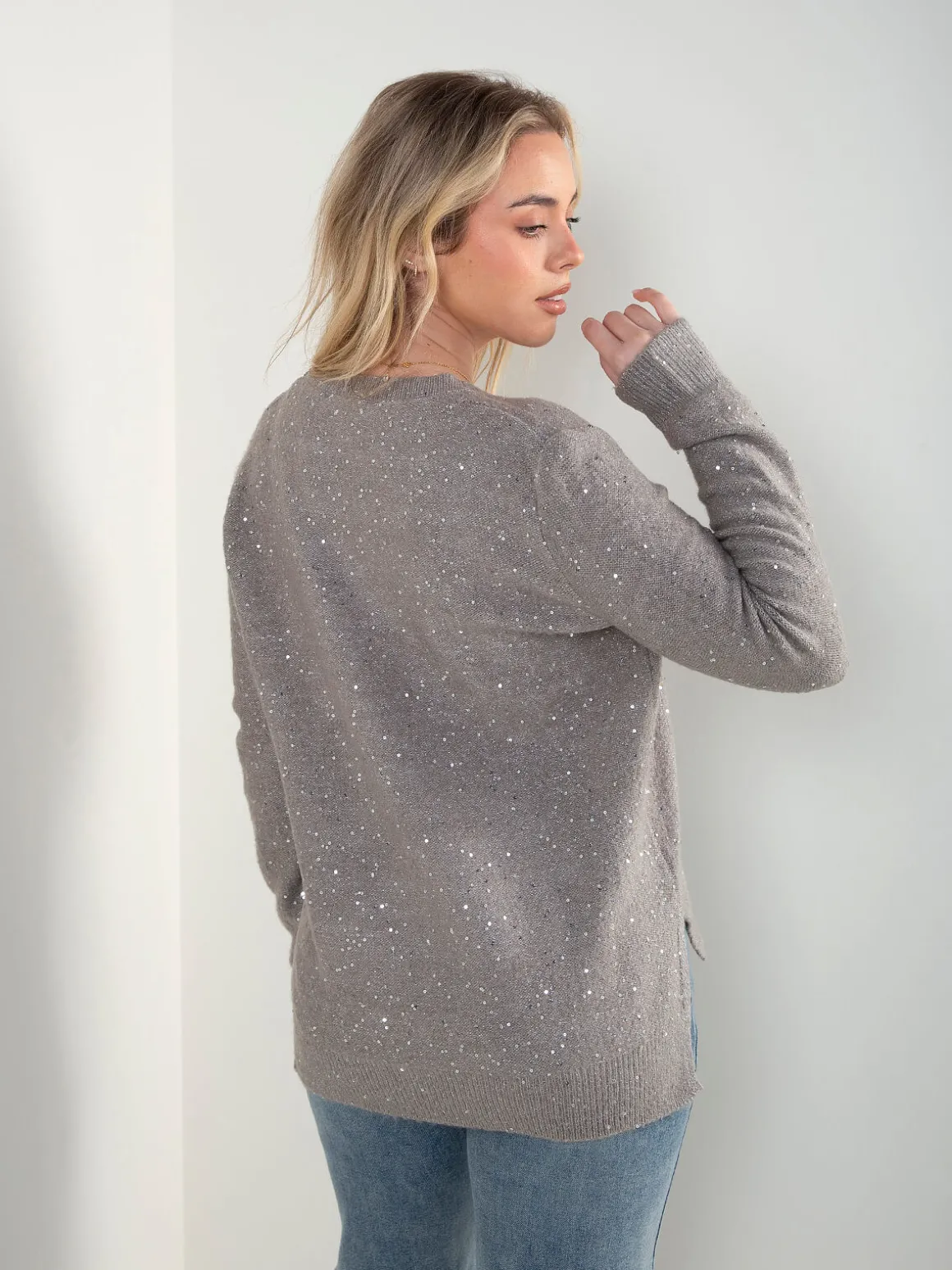 Camisola malha com brilho