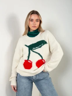 Camisola malha com cerejas