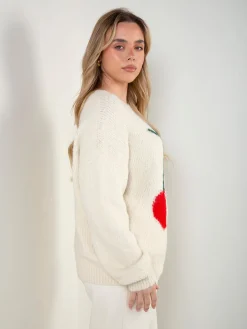 Camisola malha com cerejas