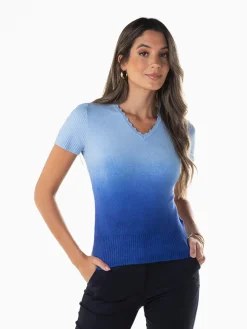 Camisola malha com degradê