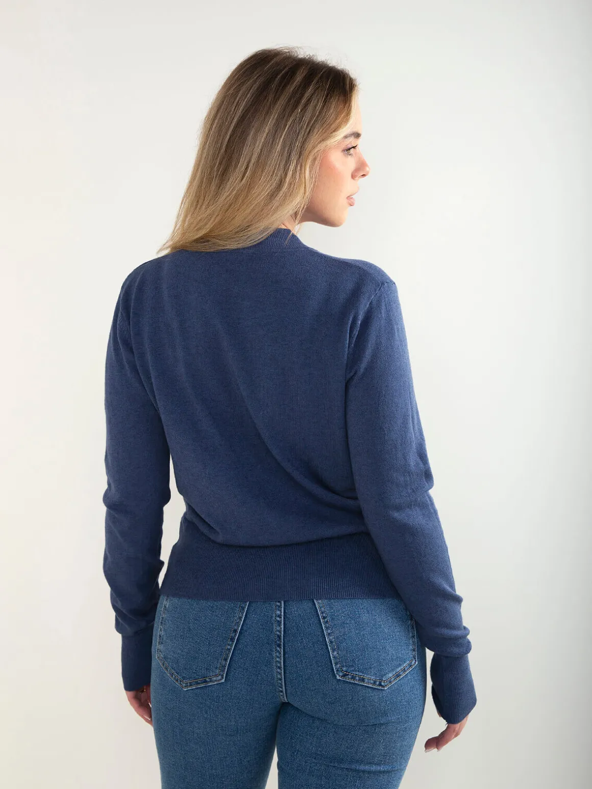 Camisola malha com detalhe cruzado