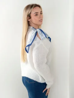 Camisola malha com lenço