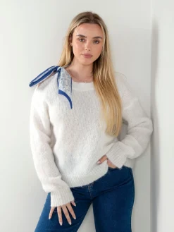 Camisola malha com lenço