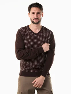 Camisola malha com micro padrão