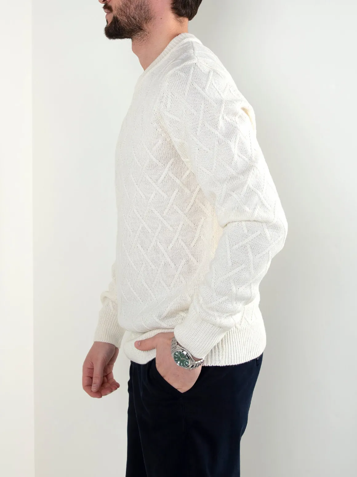 Camisola malha com padrão