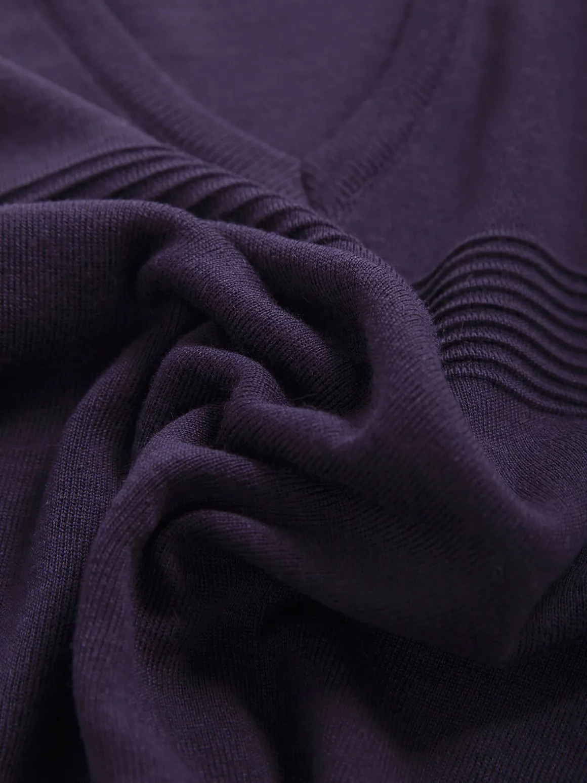 Camisola malha combinada em V