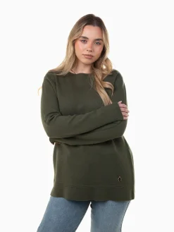 Camisola malha confortável com aplicação