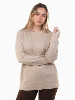 Camisola malha confortável com aplicação