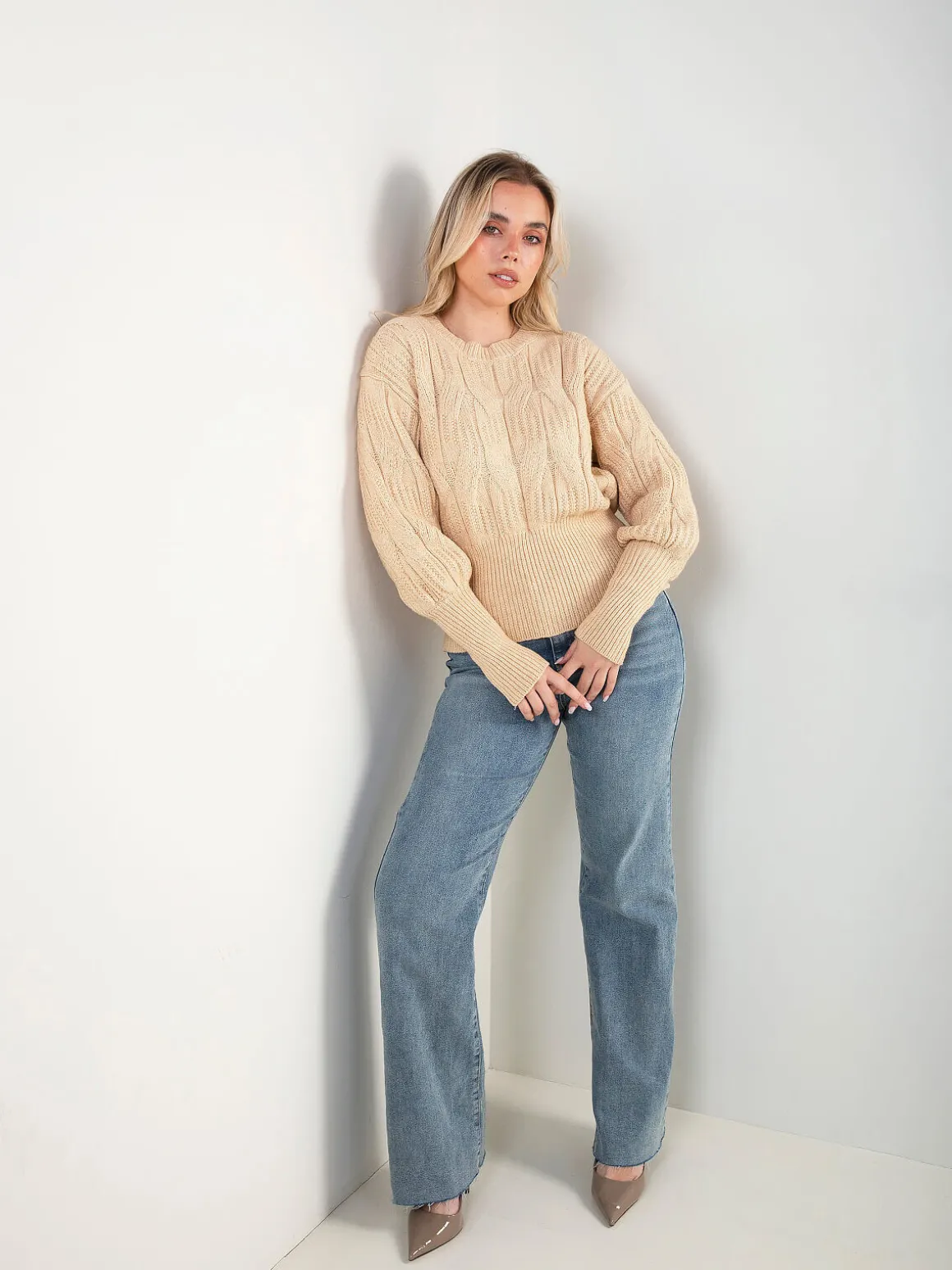 Camisola malha costas descobertas