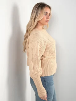 Camisola malha costas descobertas