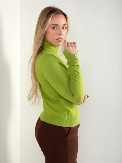 Camisola malha fina com abertura