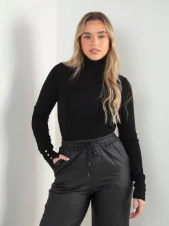 Camisola malha fina com detalhe