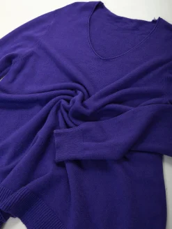 Camisola malha fluída em V