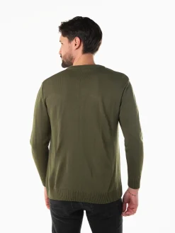 Camisola malha gola em V