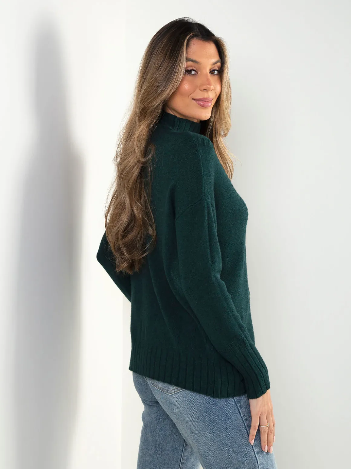 Camisola malha gola perkins