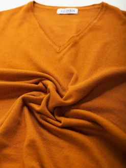 Camisola malha gola V