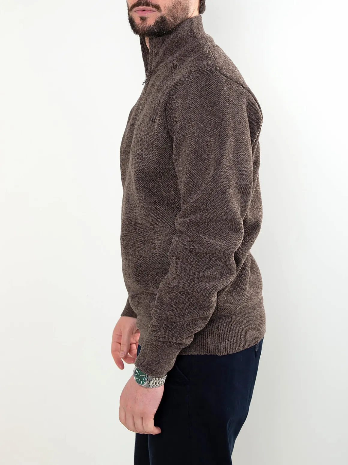 Camisola malha interior xadrez