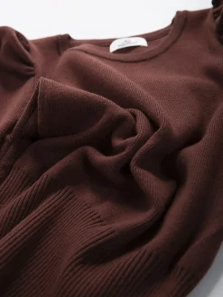 Camisola malha manga balão