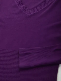 Camisola malha manga comprida v