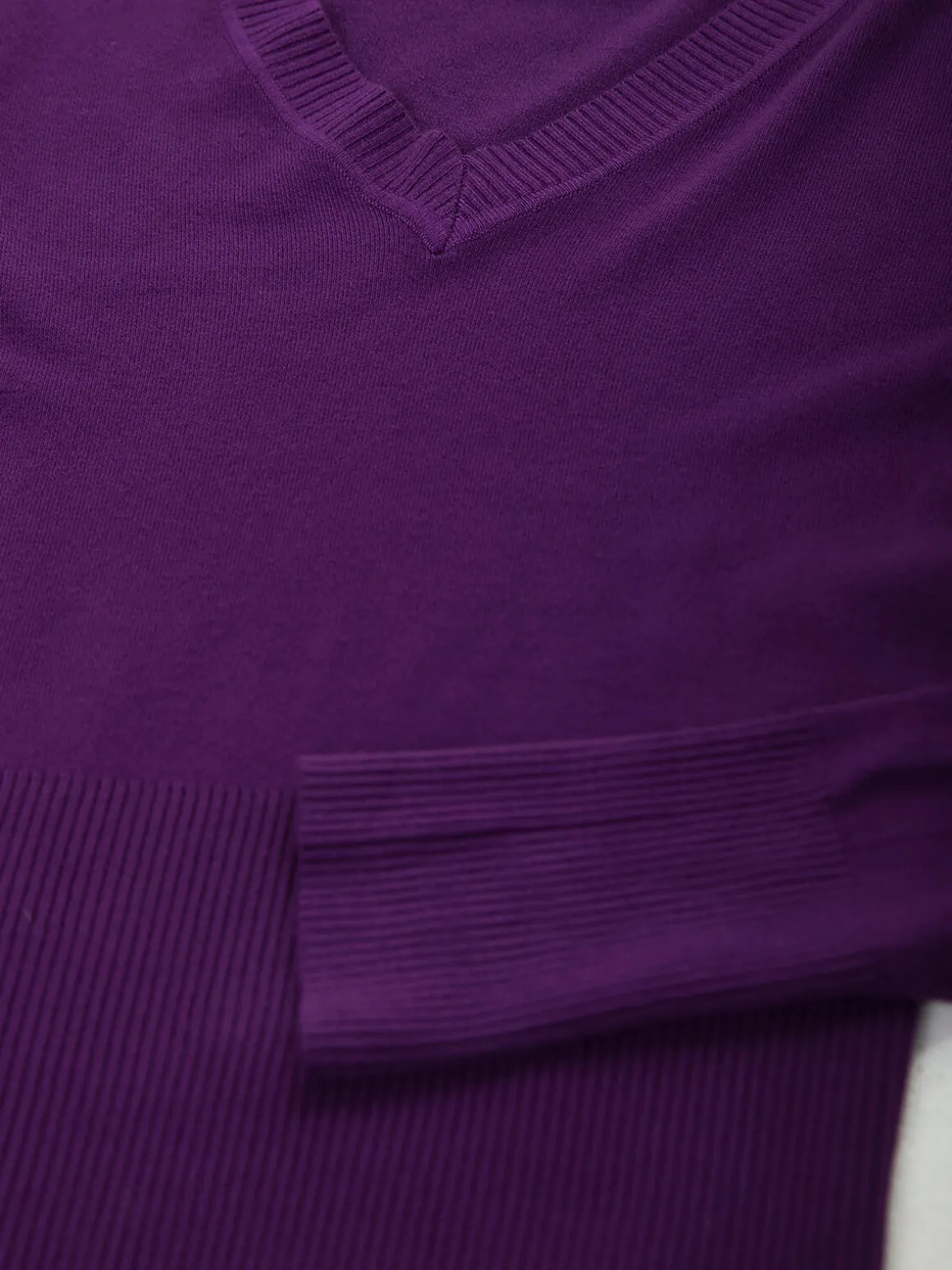 Camisola malha manga comprida v